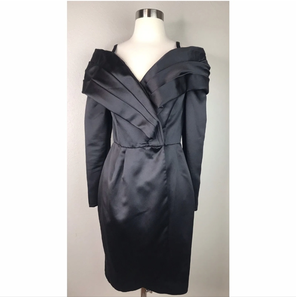 Moda International Vintage Wrap Off Shoulder Blazer Mini Dress Size 12